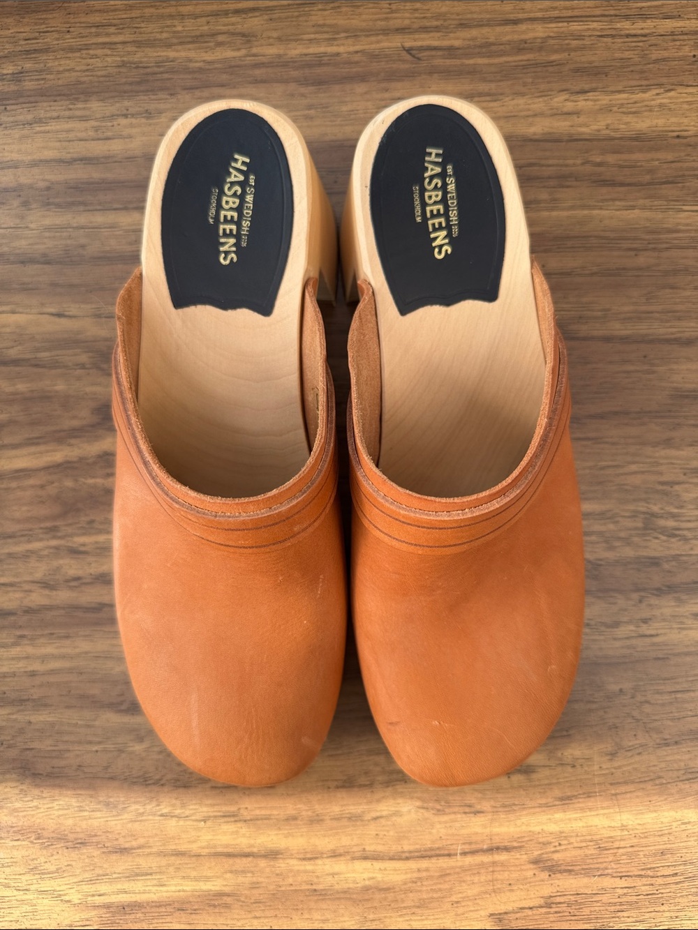 Swedish Hasbeens Slip on Clogs EU 39